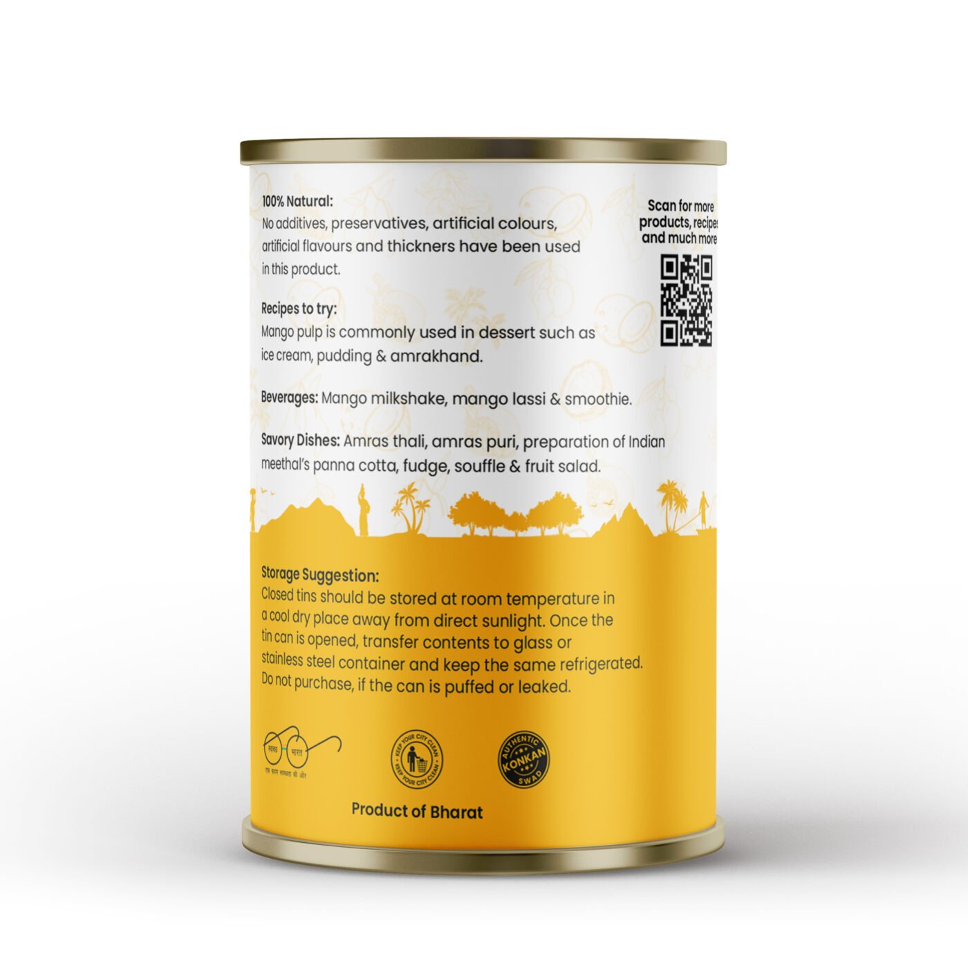 Alphonso Mango Pulp (Sweetened)